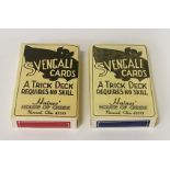 TWO TRICK PLAYING CARD DECKS (SVENGALI) BY HAINES - HOUSE OF CARDS