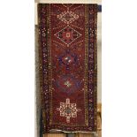 FINE NORTH WEST PERSIAN HERIZ RUNNER 375CMS X 90CMS