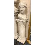 ROMAN HEAD ON COLUMN