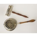 HM SILVER GAVEL SALT & PEPPER DISPENSER ( 2 IN ONE) WITH A HM SILVER SUGAR SIFTER