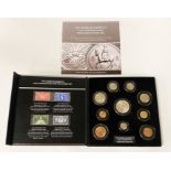 THE QUEEN ELIZABETH 11 1953 CORONATION COIN & STAMP SET