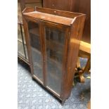 SMALL GLASS FRONTED BOOKCASE