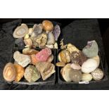 LARGE QTY OF ROCK MINERALS & GEODES