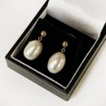 9CT GOLD SOUTH SEA PEARL STUD EARRINGS