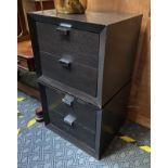 PAIR OF 2 DRAWER CHESTS