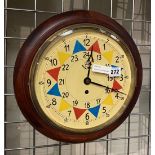 RAF STYLE FUSEE MOVEMENT WALL CLOCK