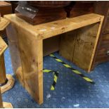 PAIR OF ART DECO STYLE WALNUT CONSOLE TABLES