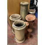 COLLECTION OF CHIMNEY POTS