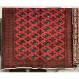 FINE NORTH EAST PERSIAN TURKOMAN CARPET 289CMS X 197CMS