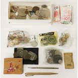 COINS, BANK NOTES, INTERESTING ITEMS