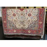 FINE NORTH WEST PERSIAN SAROUK RUG 192CMS X 140CMS