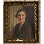 PATTIE MAYOR - PORTRAIT OF WOMAN - OIL ON CANVAS 50CMS (H) X 39.5CMS (W) APPROX