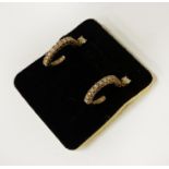 18CT GOLD DIAMOND EARRINGS - 5.8 GRAMS APPROX