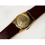 18CT GOLD JAEGER LE COULTRE COCKTAIL WATCH, BACK WINDER, WORKING