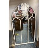 METAL ARCH GARDEN MIRROR