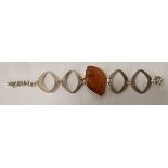 BALTIC AMBER SILVER BRACELET