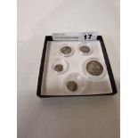 FIVE EARLY BRITISH HAMMERED COINS