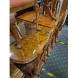 WALNUT TABLE & 6 CHAIRS