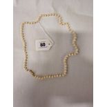 PEARL NECKLACE WITH 9CT GOLD CLASP