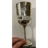 H/M SILVER TROPHY INSCRIBED ''THE GREYHOUND RACING ASSOCIATION LTD - 6OZS - 19 CMS 9H) APPROX