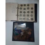 VARIOUS BRITISH COINS - SOME WITH SILVER CONTENT