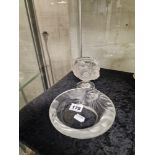 2 ITEMS OF LALIQUE GLASS - COMPORT & ASHTRAY