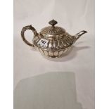 H/M SILVER VICTORIAN TEAPOT - APPROX 700 GRAMS