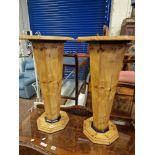 PAIR OF ART DECO STYLE STANDS