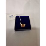 14CT GOLD GENTS SIGNET RING - SIZE Q - 6.2 grams APPROX