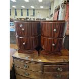 PAIR OF ART DECO STYLE BEDSIDE CABINETS