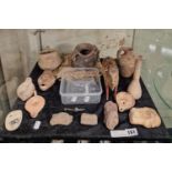 LARGE QTY OF ROMAN ARTEFACTS WITH A SMALL QTY OF ROMAN COINS