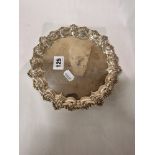 H/M SILVER SALVER APPROX 300 GRAMS - 20 CMS (D)