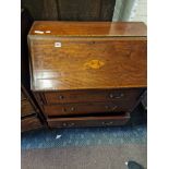 INLAID BUREAU - HANDLE MISSING