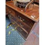 INLAID CHEST OF DRAWERS A/F
