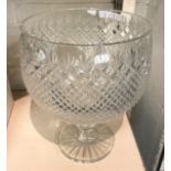 LARGE CRYSTAL VASE - 35 CMS (H) APPROX