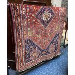 FINE SOUTH WEST PERSIAN QASHQAI RUG 230CMS X 148CMS