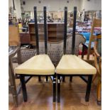 2 DESIGNER DINING CHAIRS