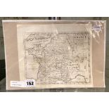 1737 MAP OF FRANCE