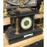 LARGE SLATE MANTLE CLOCK 40CMS (H) APPROX