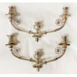 2 SILVER TESTED CANDELABRA TOPS 90.8OZS TOTAL - 25 CMS (H) APPROX