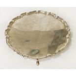 HM SILVER SALVER 21.8 OZS APPROX - 25 CMS (D) APPROX