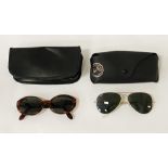 2 PAIRS OF RAYBAN SUNGLASSES