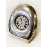 H/M SILVER FRAMED GOLIATH TRAVEL CLOCK - 20 CMS (H) APPROX