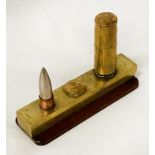 FRENCH TRENCH ART PAPER WEIGHT & LIGHTER