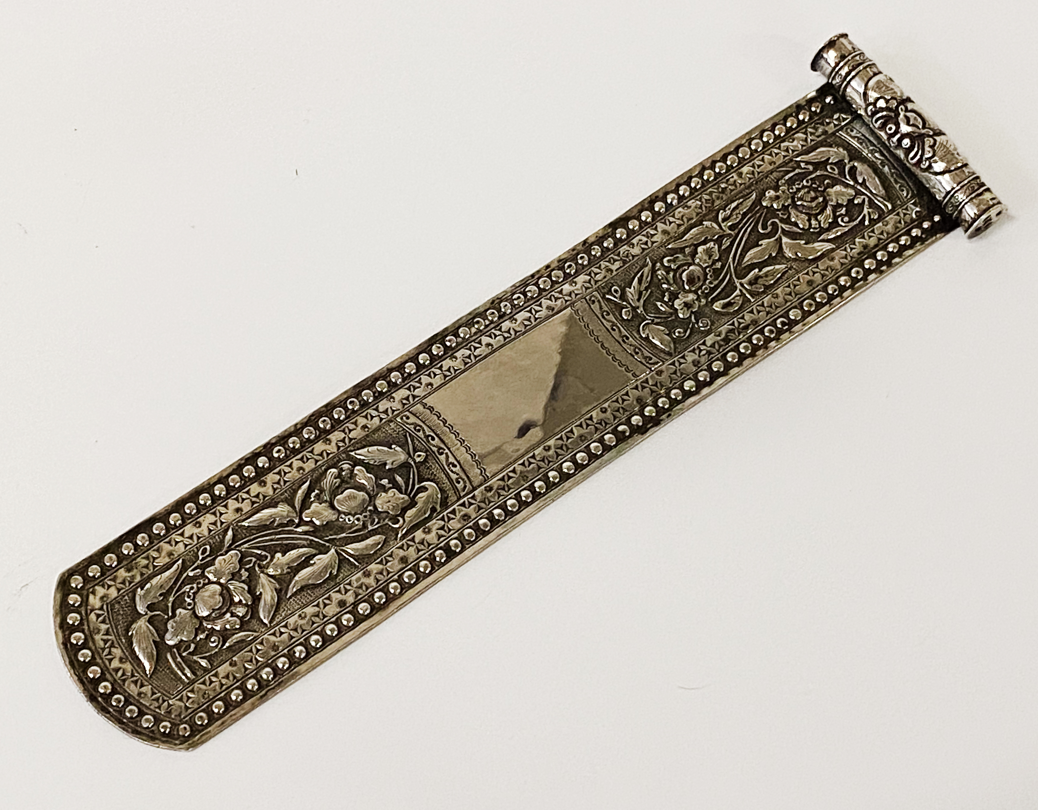 ORIENTAL SILVER BOOK MARKER - 2.8 OZS APPROX