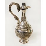 H/M SILVER CONTINENTAL DECORATIVE JUG - 400 GRAMS APPROX - 27 CMS (H)