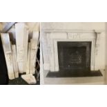 ORNATE MARBLE FIRE SURROUND
