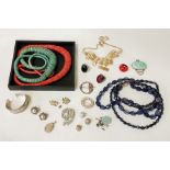 QTY SILVER JEWELLERY & OTHERS