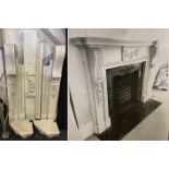 ORNATE MARBLE FIRE SURROUND
