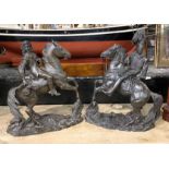 2 DAVID GEENTY SOLDIERS ON HORSEBACK FIGURES 29.5CMS (H) & 26CMS (H) APPROX